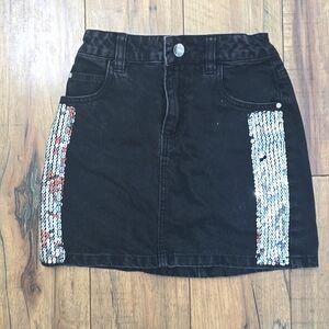 Girls Guess Black Jean Shorts